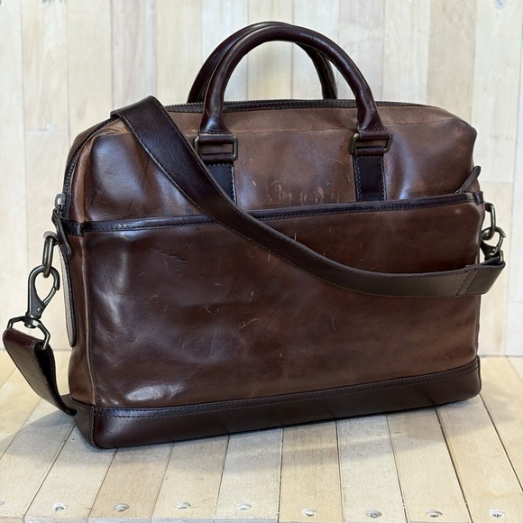 Thursday Boot Company Horween Chromexcel Leather Briefcase Commuter Brown Bag - Picture 1 of 13